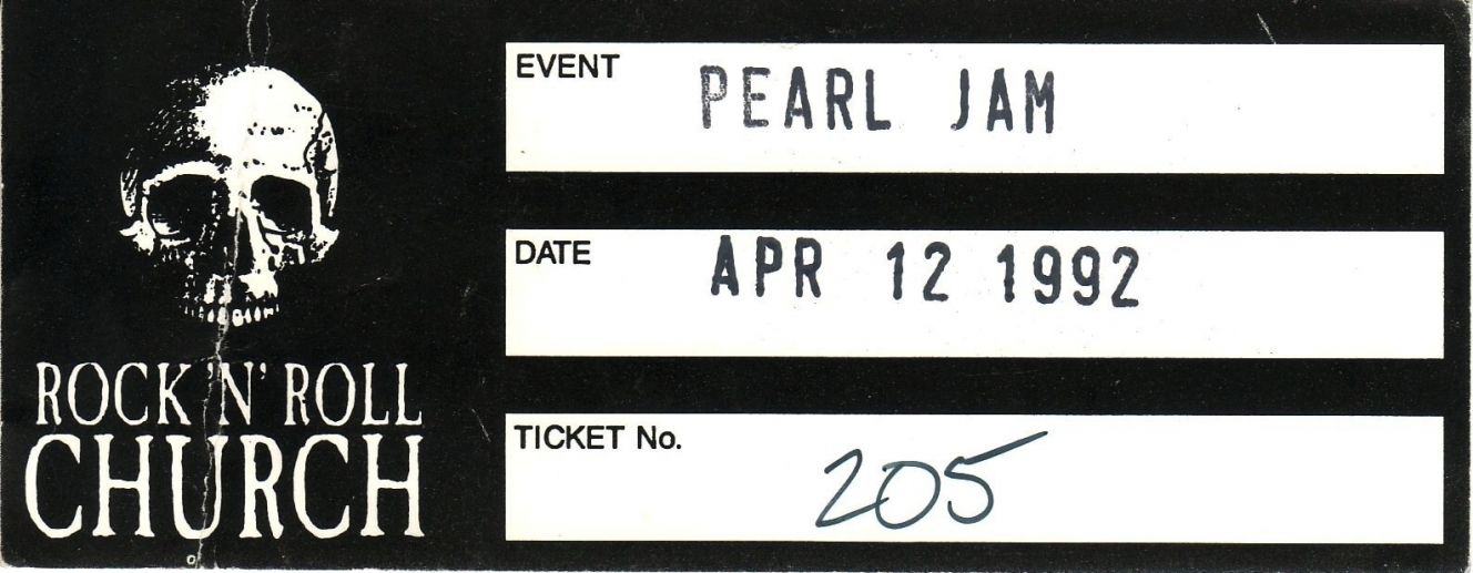 Pearl Jam Limelight, New York 1992